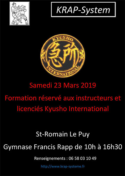 Stage Kyusho 23 mars 2019